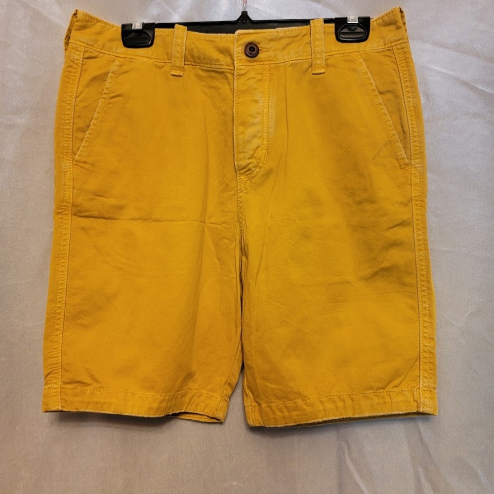 NWT Men's Hollister Deep Marigold Button Front SoCal Classic Fit Shorts - Sz 31